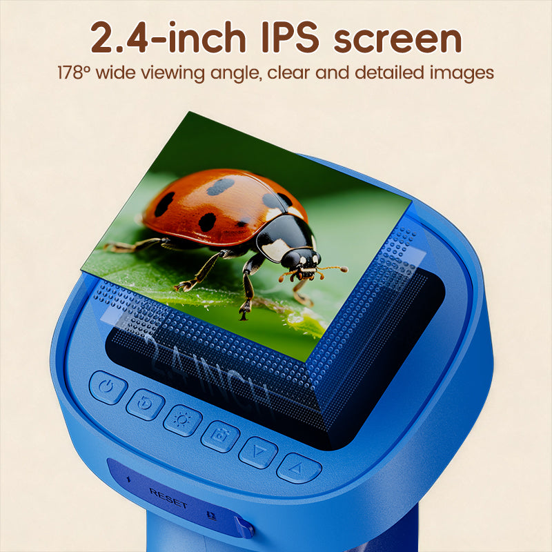 ASPOVEN Spark-C4 Digital Microscope 2.4-inch IPS screen